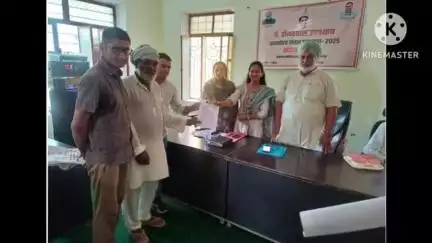 संगरिया: नुकेरा में लगे शिविर में एक परिवार को मिला मुख्यमंत्री कन्यादान योजना का लाभ