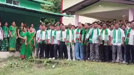 তামুলপুৰ: তামুলপুৰত সদৌ অসম শৰণীয়া কছাৰী ছাত্ৰ সন্থাৰ উত্তাল প্ৰতিবাদ
