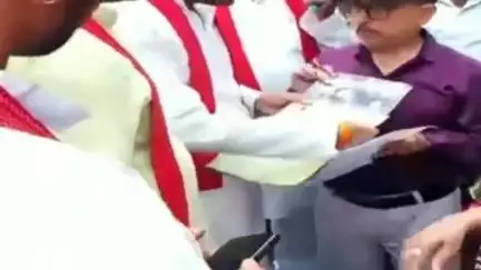 गुढ़: भगवती मानव कल्याण संगठन ने नशे के विरुद्ध रायपुर कर्चुलियान तहसील में नायब तहसीलदार को सौंपा ज्ञापन