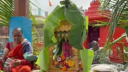 బాల్కొండ: ఆషాఢమాసం సప్తమి సందర్భంగా వర్షాలు కురావలని శ్రీరామ సహిత చౌట్పల్లి గ్రామంలో సత్యనారాయణ స్వామి వ్రతంయ్