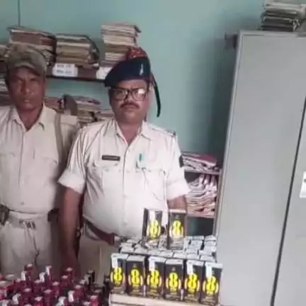 बैरिया: फुलियाखांड पंचायत के वार्ड नंबर 8 से 264 पीस विदेशी शराब बरामद, एक बाइक जब्त, धंधेबाज फरार