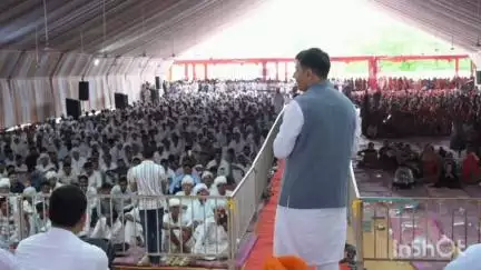 થરાદ: ભાચર ખાતે આંજણા ચૌધરી સમાજ નું ઉજમણુ યોજાયું