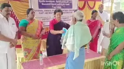 வாலாஜா: வானாபாடி கிராமத்தில் கோமாரி நோய் தடுப்பூசி செலுத்தும் முகாம் -மாவட்ட ஆட்சியர் தொடங்கி வைத்தார்