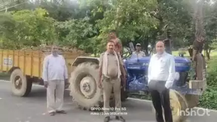 दातागंज: दातागंज क्षेत्र में अवैध खनन कर रही ट्रैक्टर ट्रॉली को तहसीलदार ने पकड़ा, पुलिस को सौंपा