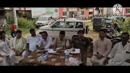 बसंतराय: बसंतराय थाना परिसर में मोहर्रम पर्व को लेकर शांति समिति की बैठक आयोजित