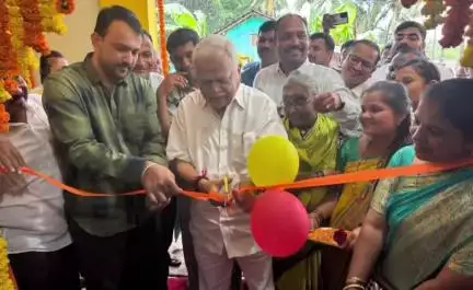 ಸೂಪಾ: ಕಾತೇಲಿಯಲ್ಲಿ ನೂತನವಾಗಿ ನಿರ್ಮಾಣಗೊಂಡ ರಾಜೀವ್ ಗಾಂಧಿ ಸೇವಾ ಕೇಂದ್ರ ಗ್ರಾಮ ಪಂಚಾಯತ್ ಕಟ್ಟಡದ ಉದ್ಘಾಟನೆ