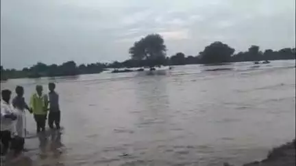 मांगरौल: मांगरोल में झमाझम बारिश से बांण गंगा नदी का जलस्तर बढ़ा