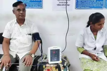 लाखांदूर: शहरातील बँक ऑफ इंडियाच्या शाखेत आरोग्य तपासणी शिबिर संपन्न