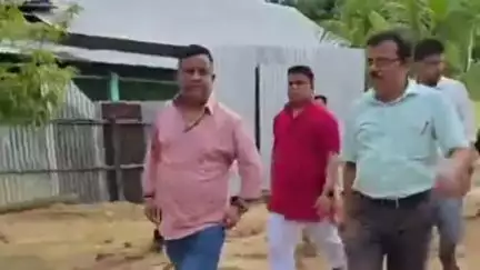 করিমগঞ্জ: নেতাজিনগর হাই স্কুলের নির্মীয়মান স্কুল বিল্ডিংয়ের কাজ পরিদর্শন করলেন বিধায়ক