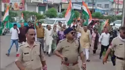 छतरपुर नगर: जीतू पटवारी पर झूठी एफआईआर को लेकर कांग्रेस पार्टी ने एसपी ऑफिस में दिया आवेदन