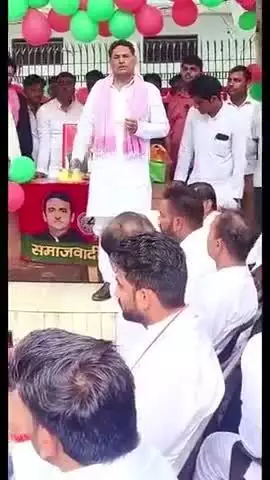 भाजपा सरकार पर जोरदार हमला बोलते हुए सपा के पूर्व विधायक अरविंद सिंह यादव
