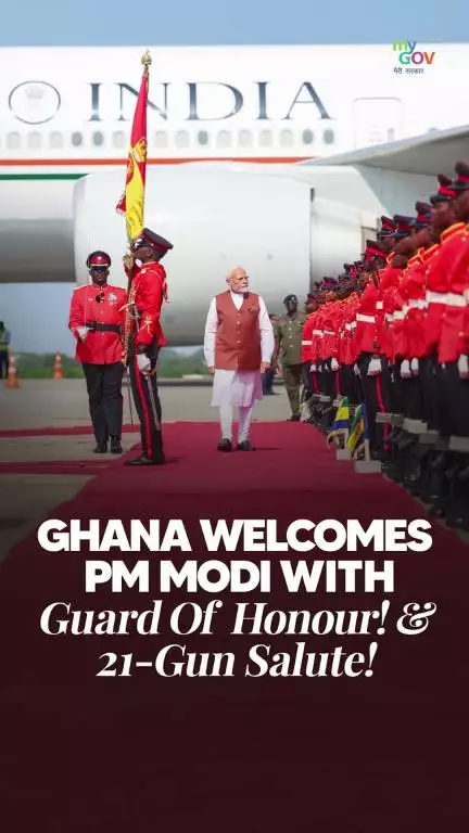 Grandeur Meets History — PM Modi receives royal welcome in Ghana!

#PMModiInGhana