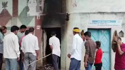 निवाड़ी: निवाड़ी जिले के ग्राम गुआवली में किराना दुकान में चोरी के बाद आगजनी, संदिग्ध व्यक्ति झुलसा