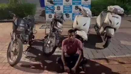 વડોદરા દક્ષિણ: વાહનો ચોરી કરનાર આરોપીને શોધી કાઢી પંડિત દીનદયાલ ઉપાધ્યાય હોલ ચાર રસ્તા,શ્રીજી હોલ પાસે થી ઝડપાયો