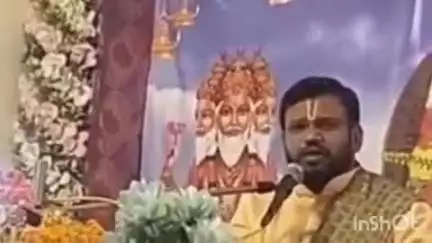 हुज़ूर: रीवा के ललपा में चल रही ब्रह्मपुराण कथा, अयोध्या से आए महाराज ने बताया गौ वंश का महत्व