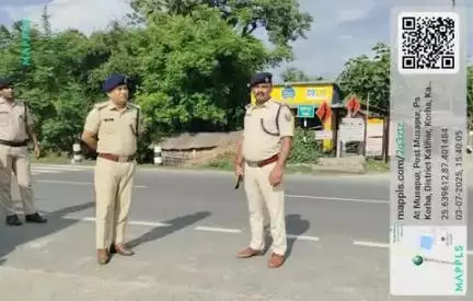 कटिहार जिला के कोढ़ा थानान्तर्गत मुहर्रम पर्व को लेकर विधि-व्यवस्था एवं सुरक्षा व्यवस्था का जायजा पुलिस उपाधीक्षक, यातायात के द्वारा लिया गया I