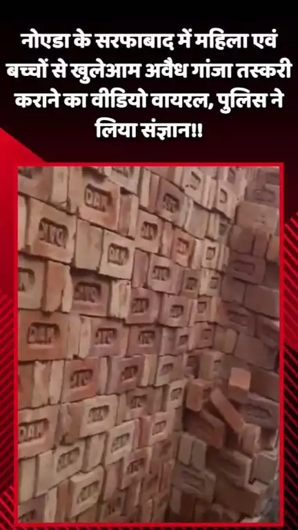 गौतम बुद्ध नगर: नोएडा के सरफाबाद में महिला और नाबालिग बच्चों से अवैध गांजा तस्करी कराने का वीडियो हुआ वायरल, पुलिस ने लिया संज्ञान