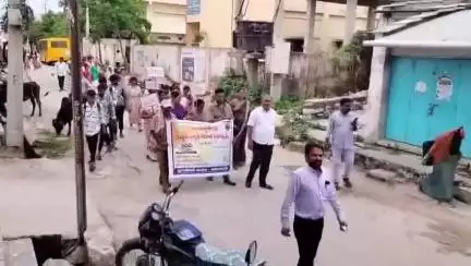నారాయణపేట్: పేటలో అంతర్జాతీయ ప్లాస్టిక్ సంచుల రహిత  దినోత్సవ అవగాహన ర్యాలీ