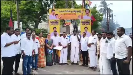 நாகப்பட்டினம்: வெளிப்பாளையம் பகுதியில் ஓரணியில் தமிழ்நாடு” பரப்புரை நாகை மாவட்டத்தில் தொடங்கப்பட்டது ;