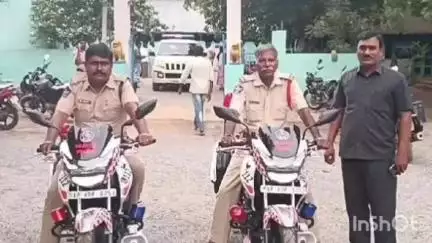 నేరాల నియంత్రణకు ఆళ్లగడ్డకు రెండు  ప్రత్యేక బైకులు