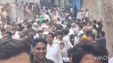 संभल: सदर कोतवाली इलाके में या हुसैन व या अली की सदाओं के साथ निकाला गया अलम का जुलूस, 24 नवंबर की हिंसा के बाद पहला जुलूस