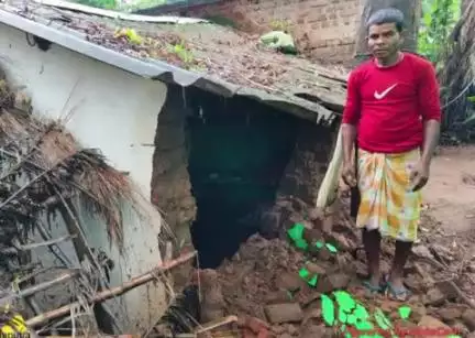 ଜୟପୁର: ଲଗାଣ ବର୍ଷାରେ ଫାମ୍ପୁଣୀ ସହ ଜାମୁଣ୍ଡା, କଙ୍ଗା ଓ ଅନ୍ୟ ସ୍ଥାନରେ ଭାଙ୍ଗିଲା ଘର