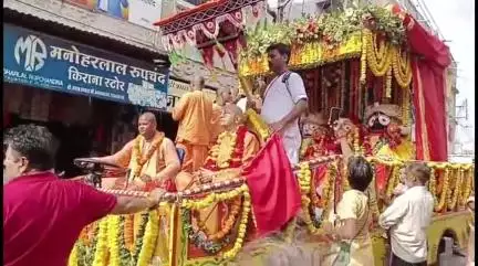 मनासा: मनासा नगर में पहली बार निकली श्री जगन्नाथ की रथयात्रा, बड़ी संख्या में नगरवासी हुए शामिल