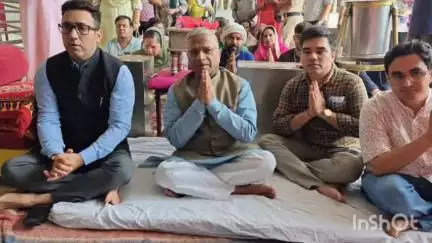 धर्मशाला: भारत की राज्य सभा के उपसभापति हरिवंश नारायण सिंह ने श्री चामुण्डा नन्दिकेश्वर धाम मंदिर में नवाया शीश