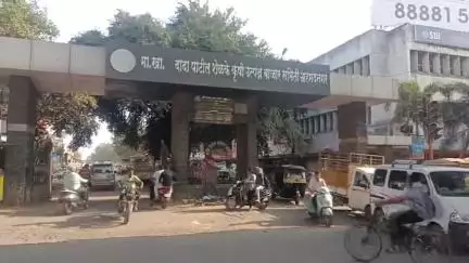 नगर: मार्केट यार्ड मधील आठ दुकानांमध्ये चोरी रोकड साहित्य लंपास :तीन चोरटे सीसीटीव्ही कैद