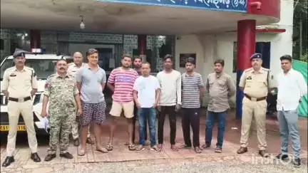 रायगढ़ रोड स्थित मार्बल दुकानदार पर जानलेवा हमला और डकैती करने वाले गिरोह को पकड़ा, 7 आरोपी गिरफ्तार