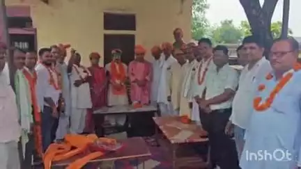 सरमथुरा: नवनियुक्त भाजपा जिलाध्यक्ष का स्वागत किया गया