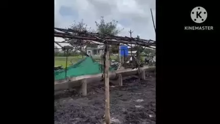पारनेर: व्यक्तीगत वादातून घेतला अमानुष सूड, आणि चक्क पेटवला बैलांचा गोठा.