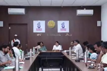 టీవీ ముక్త్ భారత్ అభియాన్ 100 రోజుల ఇంటెన్స్ ఫైర్ క్యాంపెయిన్ పై సమీక్షించిన ఎన్ హెచ్ ఎం అదనపు కార్యదర్శి అరుంధతి పట్నాయ