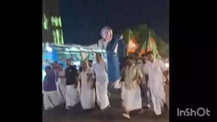 കോഴിക്കോട്: നുണപ്രചാരണം ചീറ്റി, ആരോഗ്യമന്ത്രിയുടെ കോലം കത്തിച്ച് നഗരത്തിൽ ബി.ജെ.പി പ്രതിഷേധ പ്രകടനം നടത്തി