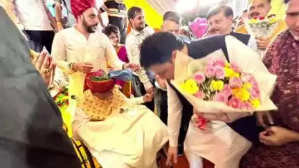 धर्मशाला: धर्मशाला के BJP MLA सुधीर शर्मा विजयपुर में भाजपा राष्ट्रीय अध्यक्ष जेपी नड्डा के पिता के जन्मदिन समारोह में शामिल हुए