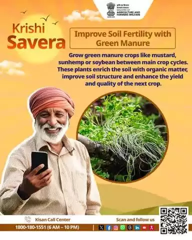 Start your day with #KrishiSavera! Daily farming tips for success—share & comment your own tips too!

 #AgriGoI