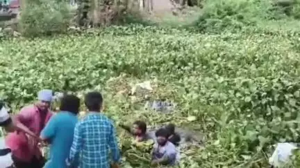 ఉయ్యూరులో రైవస్ కాలువలో పడి యువకుడి గల్లంతు