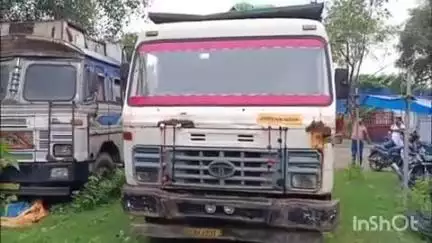 रामगढ़: भदानीनगर ग्राम पाली में माइनिंग विभाग ने अवैध चिप्स से लदे हाइवा को पकड़ा