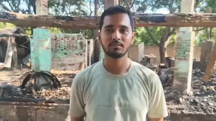 हसनपुर में शर्मा सो मिल में भीषण आग, लाखों का नुकसान