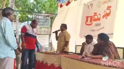 రేణిగుంట పంచాయతీ కార్యాలయంలో రసాభాసగా మారిన గ్రామసభ