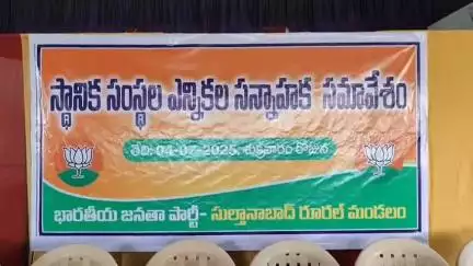 పెద్దపల్లి: పట్టణంలో సుల్తానాబాద్ మండల బీజేపీ స్థానిక ఎన్నికల సన్నాహక సమావేశం నిర్వహించిన నాయకులు