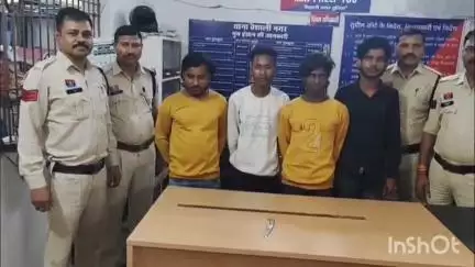 दुर्ग: पुरानी रंजिश के चलते युवक पर धारदार चाकू से हमला करने वाले चार आरोपियों को पुलिस ने सरायपाली से किया गिरफ्तार