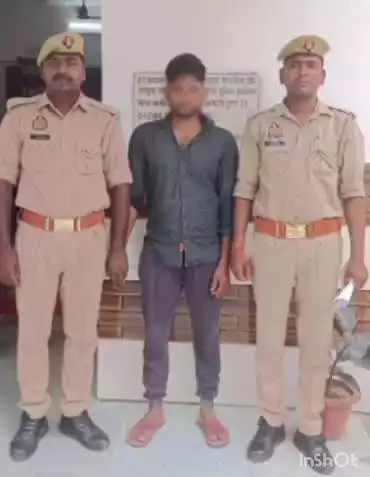 धनघटा: भक्ता ढाबा से आबकारी अधिनियम में वांछित अभियुक्त को किया गया गिरफ्तार