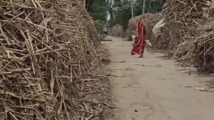 बनमा इटहरी: हथमंडल गांव की सड़क पर जमा ठठेरा, लोगों की आवागमन में बढ़ी परेशानी