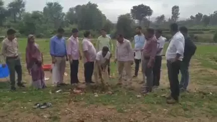 झाडोल: झाडोल मंडल में भारतीय जनता पार्टी के नव निर्माण कार्यालय की भूमि पर भूमि पूजन समारोह का आयोजन