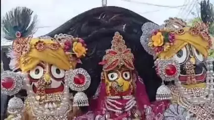 साढौरा: कस्बा सढ़ौरा में धूमधाम से निकाली गई पहली जगन्नाथ रथ यात्रा