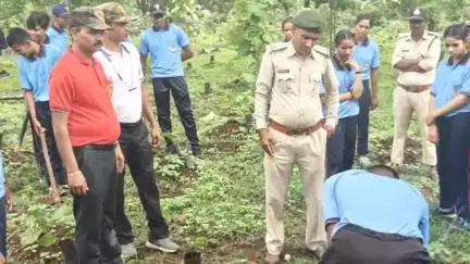 बिछुआ: पलौरा वन परिक्षेत्र में NCC कैडेट्स द्वारा किया गया वृक्षारोपण
