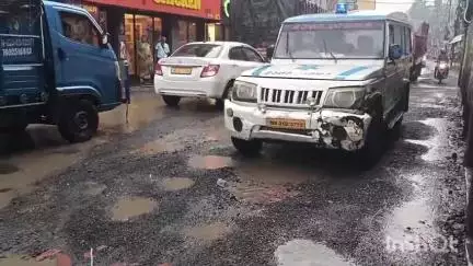 বারাসাত ১: কলকাতা থেকে বাংলাদেশ বর্ডার সংযোগকারী বারাসাতে যশোর রোডের বেহাল রাস্তা, সমস্যায় সাধারণ মানুষ #jansamasya