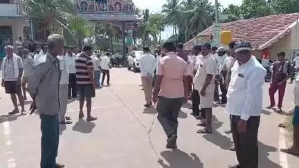 ತುಮಕೂರು: ಗರಗದಕುಪ್ಪೆ ಅಂಜನೇಯ ದೇವಾಲಯದ ವಿವಾದಾತ್ಮಕ ಜಾಗದಲ್ಲಿ ಪೊಲೀಸ್ ಭದ್ರತೆಯಲ್ಲಿ ಸರ್ವೇ ಕಾರ್ಯ