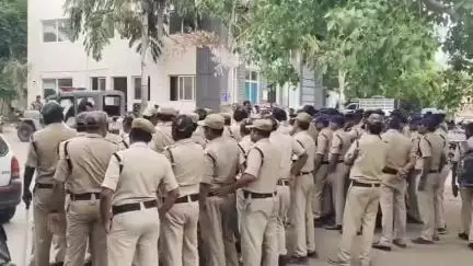రాయచోటిలో ఉగ్రవాదుల అరెస్ట్ తర్వాత భారీగా మోహరించిన పోలీసులు